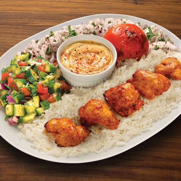 14. Chicken Kabob Plate